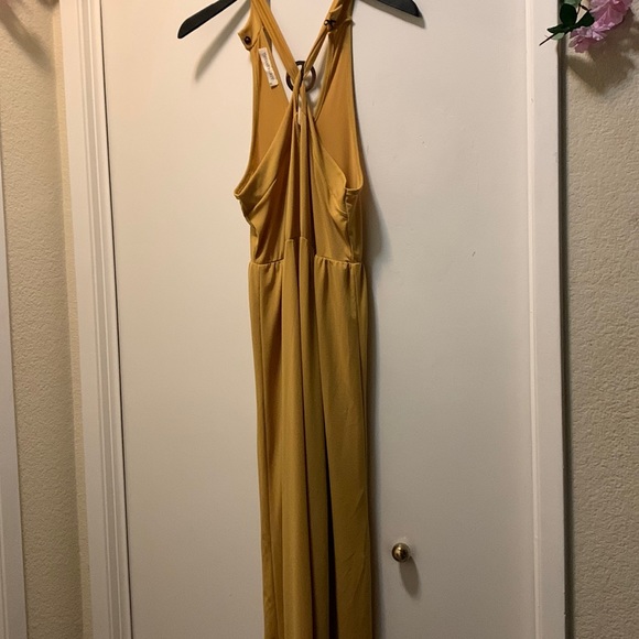 Tiffany & Grey yellow midi dress - Picture 1 of 3